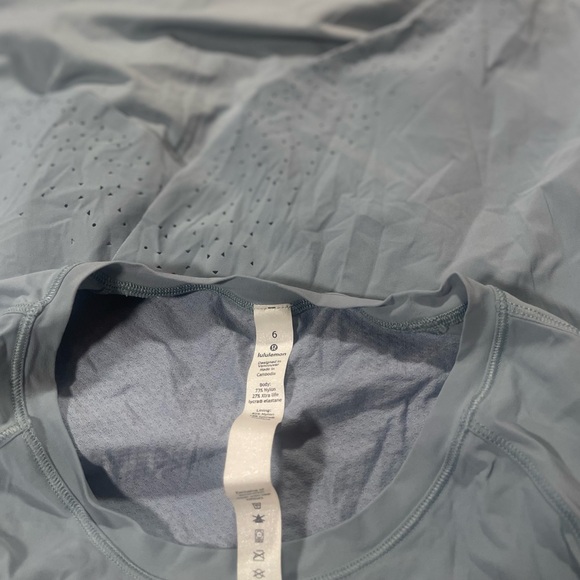 Lululemon" Quick Pace Short Sleeve Blue Cast - Picture 12 of 12
